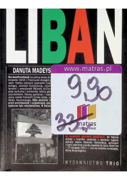 Liban Historia państw świata XX wieku