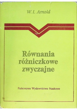 Równania różniczkowe zwyczajne