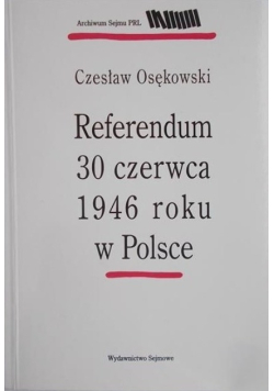 Referendum 30 czerwca 1946 roku w Polsce