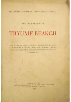 Tryumf reakcji Tom 8 1935 r