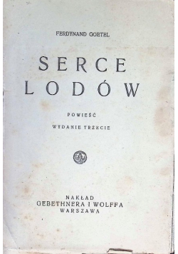 Serce Lodów 1930 r.
