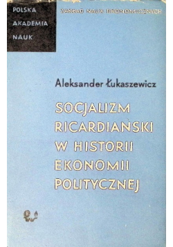 Socjalizm ricardiański w historii ekonomii politycznej