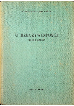 O rzeczywistości Ksiąg sześć