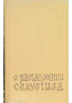O Naśladowaniu Chrystusa