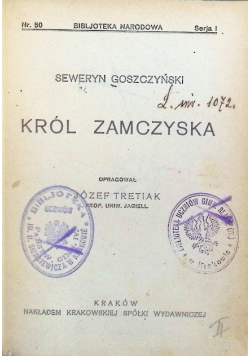 Król zamczyska 1922 r.