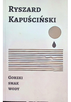 Gorzki smak wody