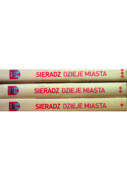 Sieradz Dzieje Miasta Tom 1 do 3