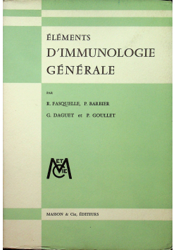 Elements Dimmunologie Generale
