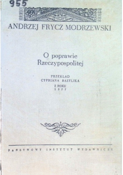 O poprawie Rzeczypospolitej