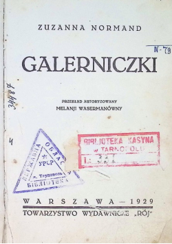 Galerniczki 1929 r.