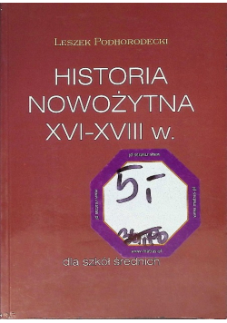 Historia nowożytna XVI do XVIII w