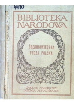 Średniowieczna proza polska