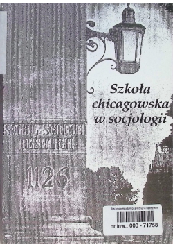 Szkoła chicagowska w socjologii