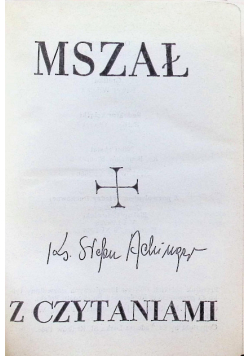Mszał z czytaniami