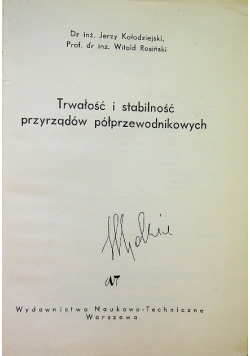 Trwałość i stabilność przyrządów półprzewodnikowych