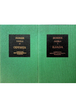 Homer dzieła Iliada i Odyseja 2 tomy