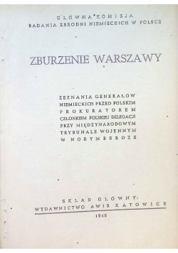 Zburzenie Warszawy 1946 r.