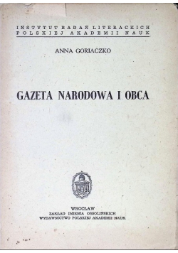 Gazeta Narodowa i obca