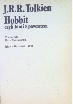 Hobbit czyli tam i z powrotem