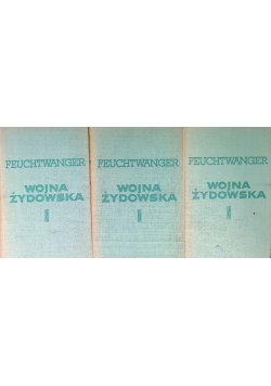 Wojna żydowska Tom I do III