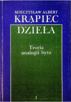 Krąpiec Dzieła Teoria analogii bytu