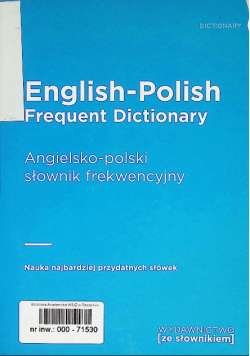 English Frequent Dictionary Angielski słownik