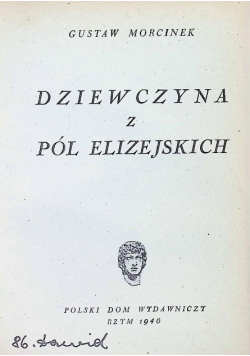 Dziewczyna z pól elizejskich 1946 r.