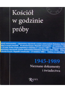 Kościół w godzinie próby, Zeszyt niebieski : 1945-1989
