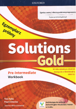 Solutions Gold pre-intermediate : student's book