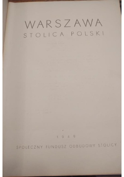 Warszawa Stolica Polski 1949 r.