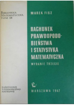 Rachunek prawdopodobieństwa i statystyka matematyczna