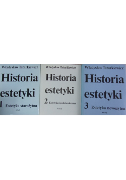 Historia estetyki Tom 1 do 3