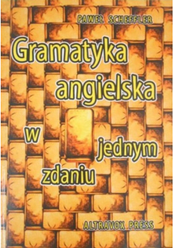 Gramatyka angielska w jednym zdaniu