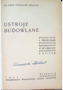 Ustroje budowlane 1949 r.