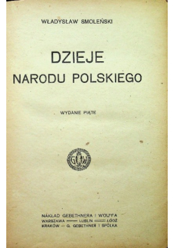 Dzieje narodu Polskiego 1919 r.