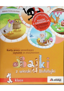 Karty pracy czytanie ze zrozumieniem klasa 1 Bajki z wioski Bałałajki
