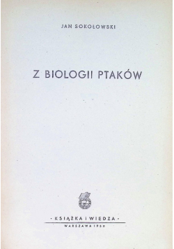 Z biologii ptaków 1950 r.