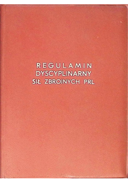 Regulamin dyscyplinarny sił zbrojnych PRL