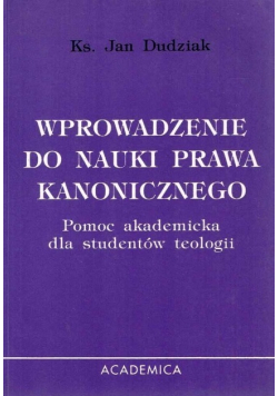 Wprowadzenie do nauki prawa kanonicznego