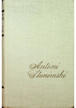 Słonimski Poezje zebrane