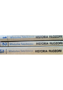 Historia Filozofii, Tom I do III