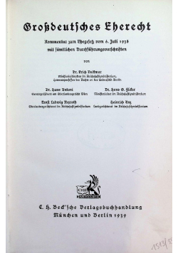 Grossdeutsches Eherecht