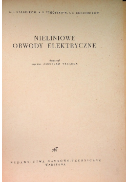 Nieliniowe obwody elektryczne