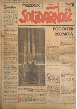 Tygodnik Solidarność Nr 1 do 37 /  81