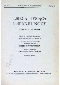 Księga Tysiąca i jednej nocy