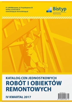 Katalog cen jednostkowych robót i obiektów remontowych
