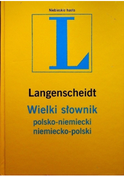 Langenscheidt Wielki słownik polsko niemiecki niemiecko polski