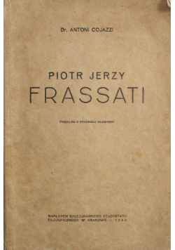 Piotr Jerzy Frassati 1930 r.