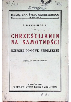 Chrześcijanin na samotności 1931 r.