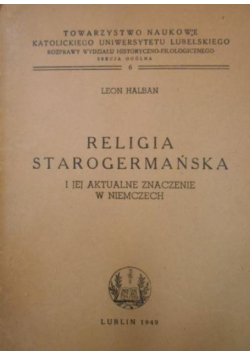 Religia starogermańska 1949 r